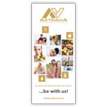 X-banner ASTRAVIA …BE WITH US WHITE, 180 × 80 cm